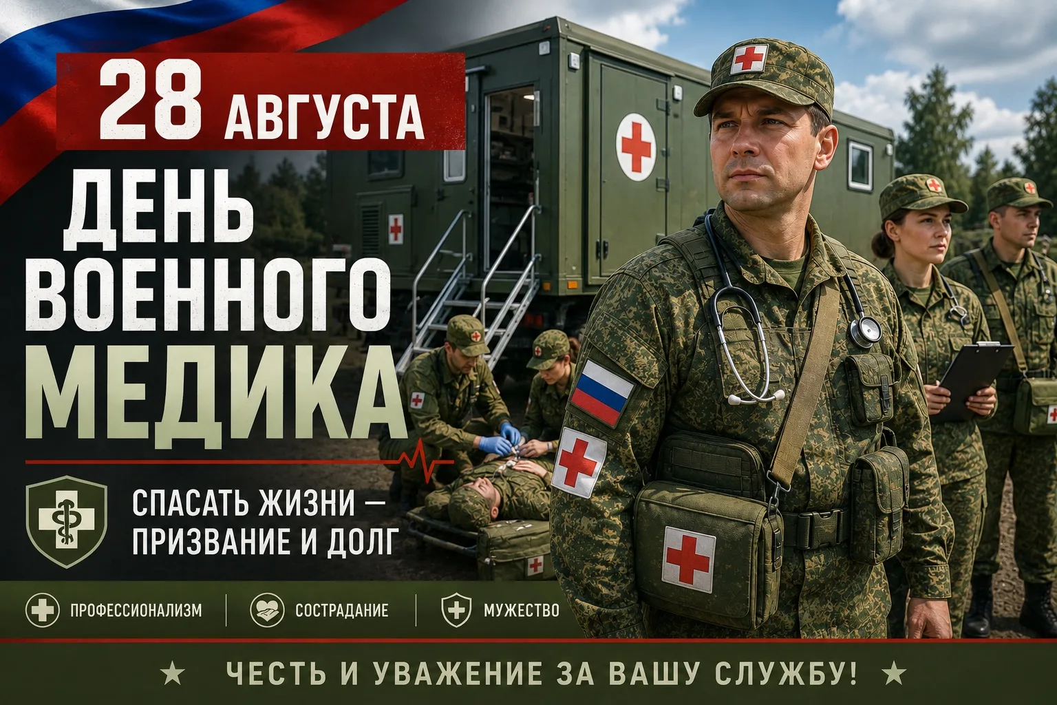 28 августа — День военного медика 🇷🇺
