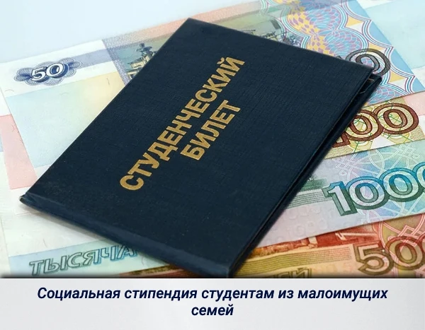 Важной мерой соцподдержки студентов из малоимущих семей является получение социальной с...