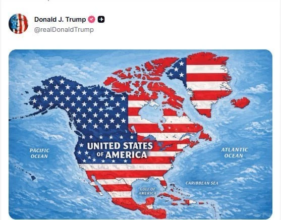 А вот ответ Трампа на канадское 👆👆👆 творчество.