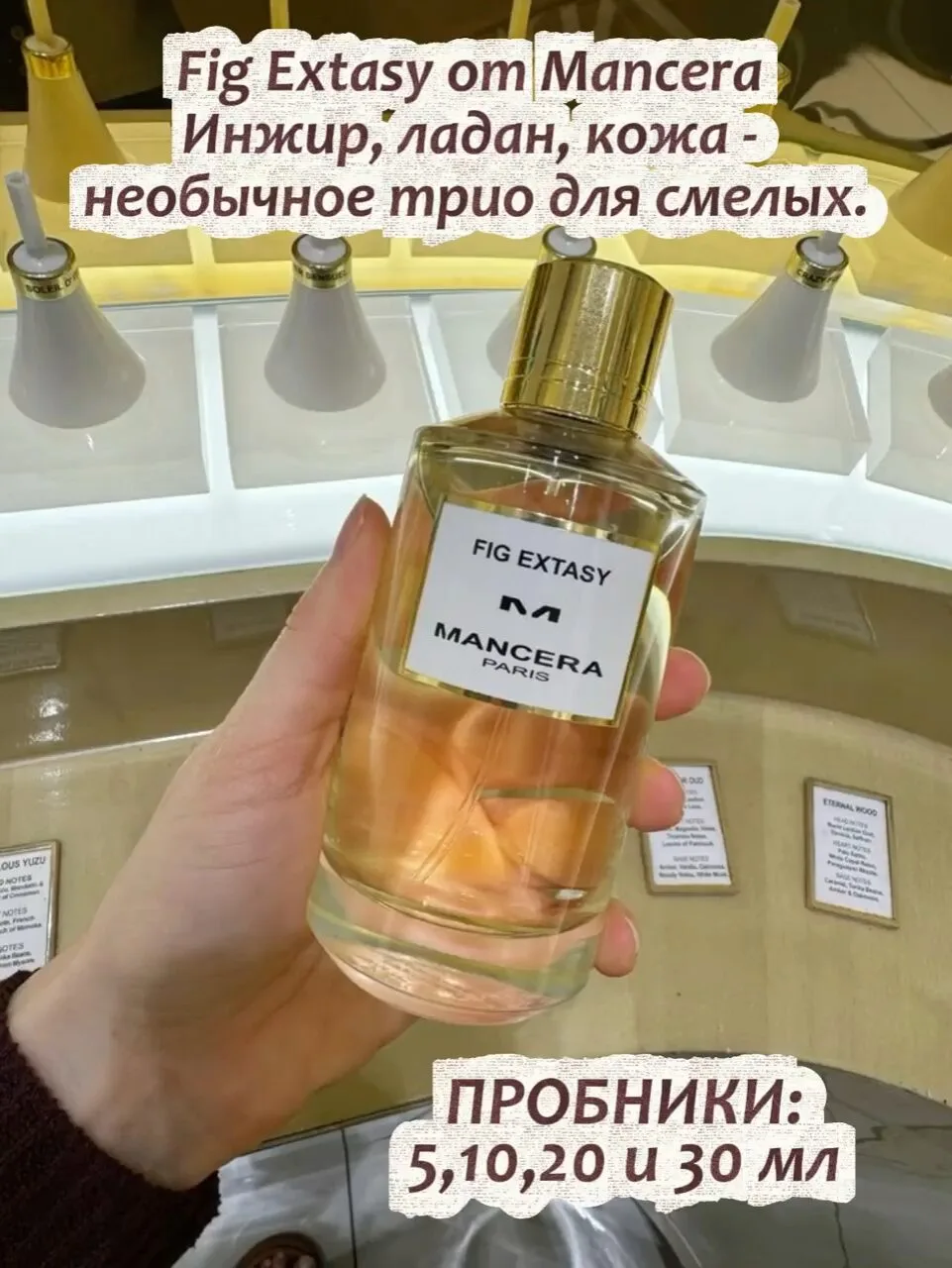 🌿 Mancera Fig Extasy — зелёный инжир с дымным ладаном и бархатной кожей. Глубоко, необычно, очень с
