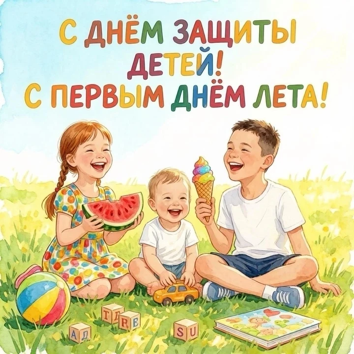 ☀️ В первый день тёплого и красочного лета отмечается Международный праздник– День защи...