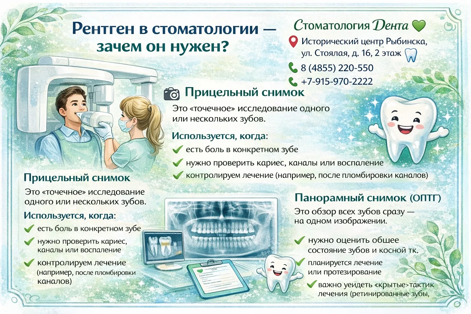 🦷 Рентген в стоматологии — зачем он нужен?