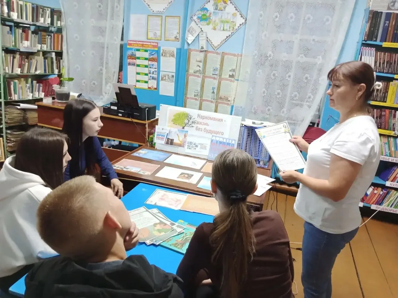 📌Усть-Тандовский СК -«Наркотический дурман»-Разъяснительная беседа с подростками.
В течение меропри