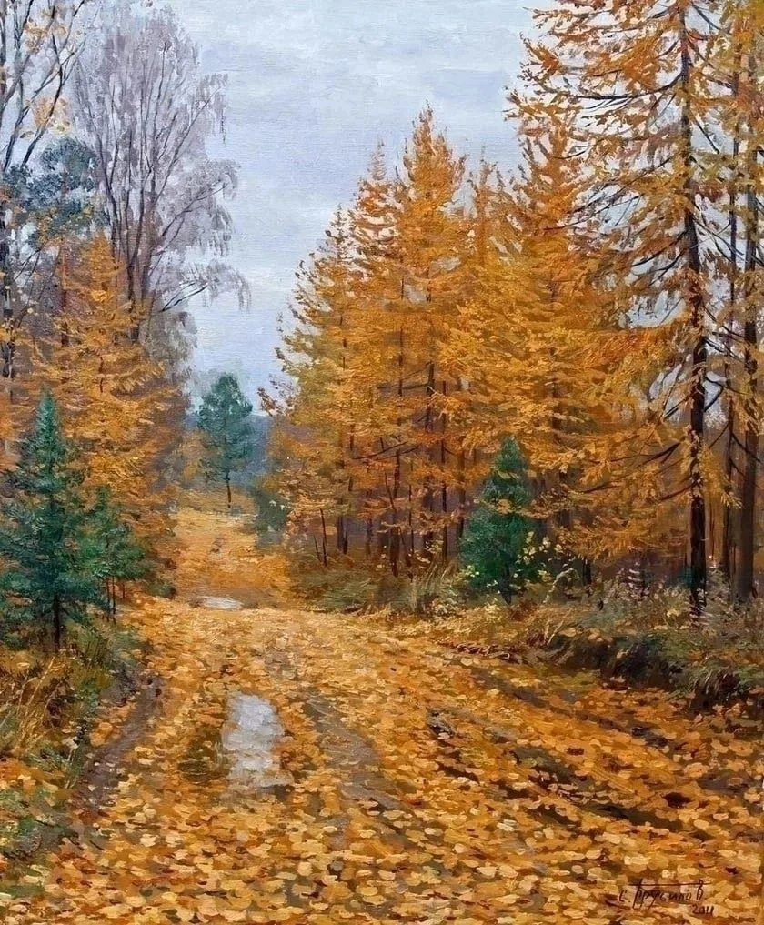 Осенние работы художника Станислава Брусилова.