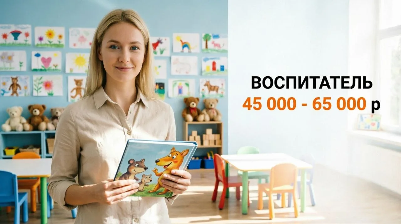 ВОСПИТАТЕЛЬ | 45 000 - 65 000 р