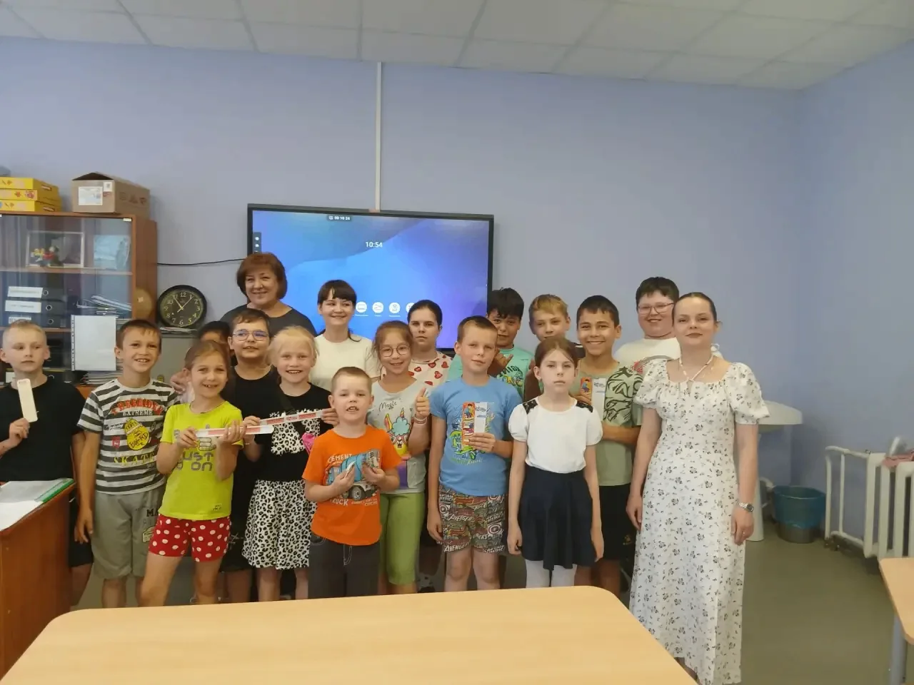 В нашем лагере были гости: председатель районного избиркома Ольга Дмитриева и Молодёжно...