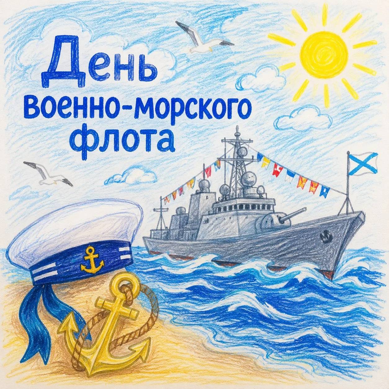 ⚓️ В честь Дня ВМФ в наших группах прошли увлекательные тематические занятия, посвящённ...