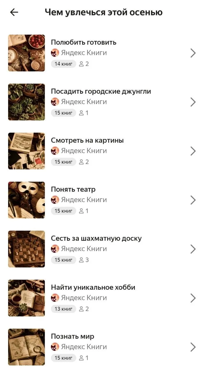 Яндекс Книги запустили тематические полки