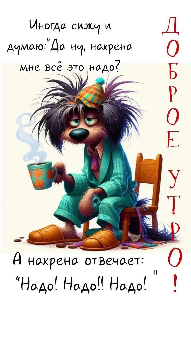 Доброе Утро нннадо?? 

Надо Нахрен 👍
Нахрен Надо 🤪