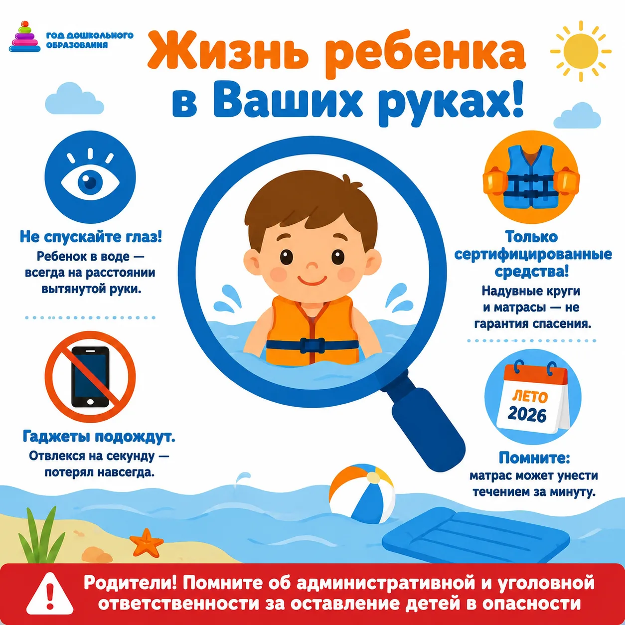 Страшная цифра: большинство трагедий на воде происходит, когда взрослый был рядом, но просто отвлекс