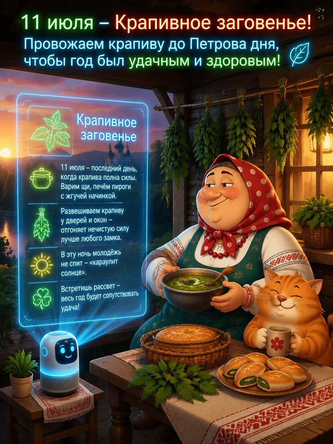 🌿 Крапивное заговенье: уютный выходной по старинным традициям