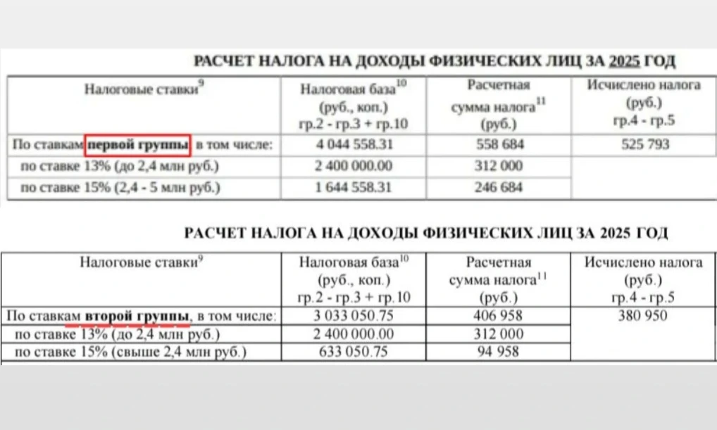 ⚠️Налог на доход физического лица за отчетный период, в данном случае за 2025г, считает...