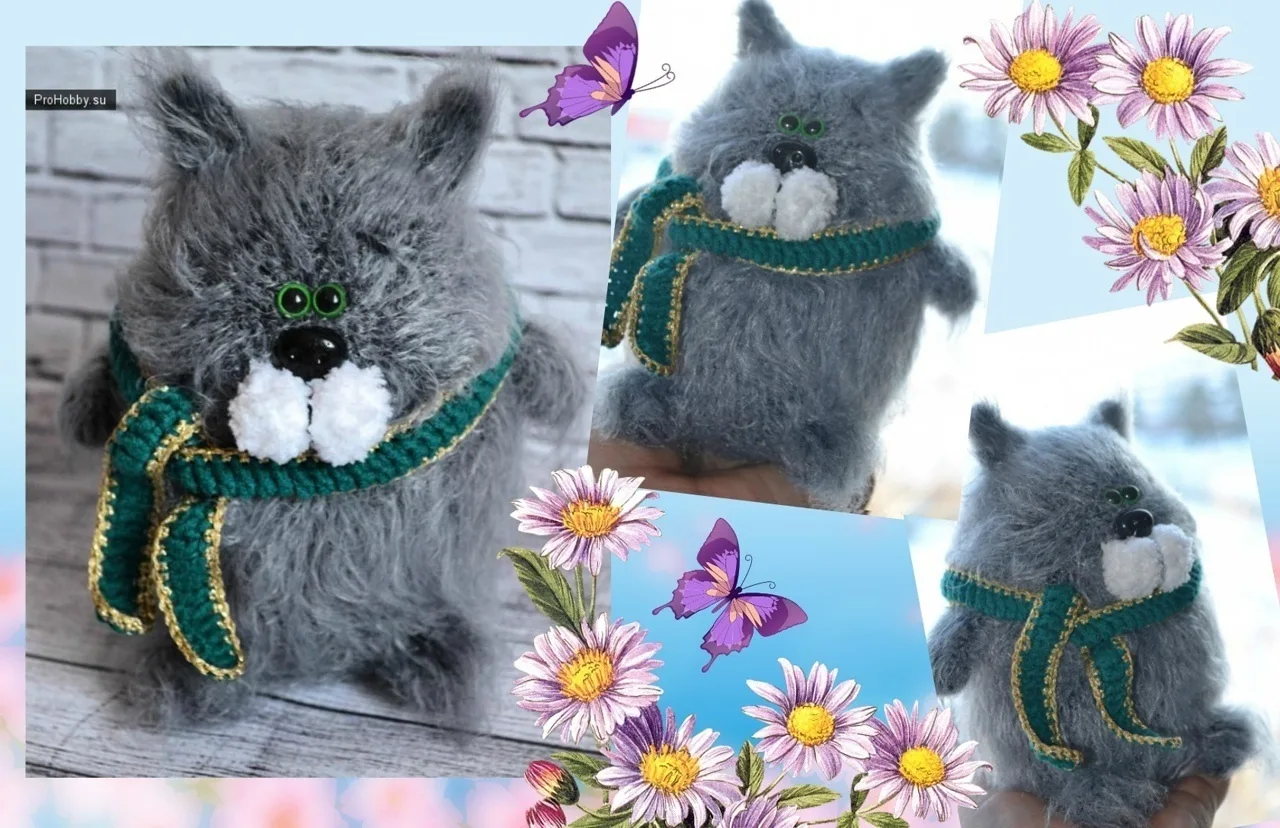 Котик
Автор: Вера Изгребина

• Вяжем игрушки • Шьем игрушки •