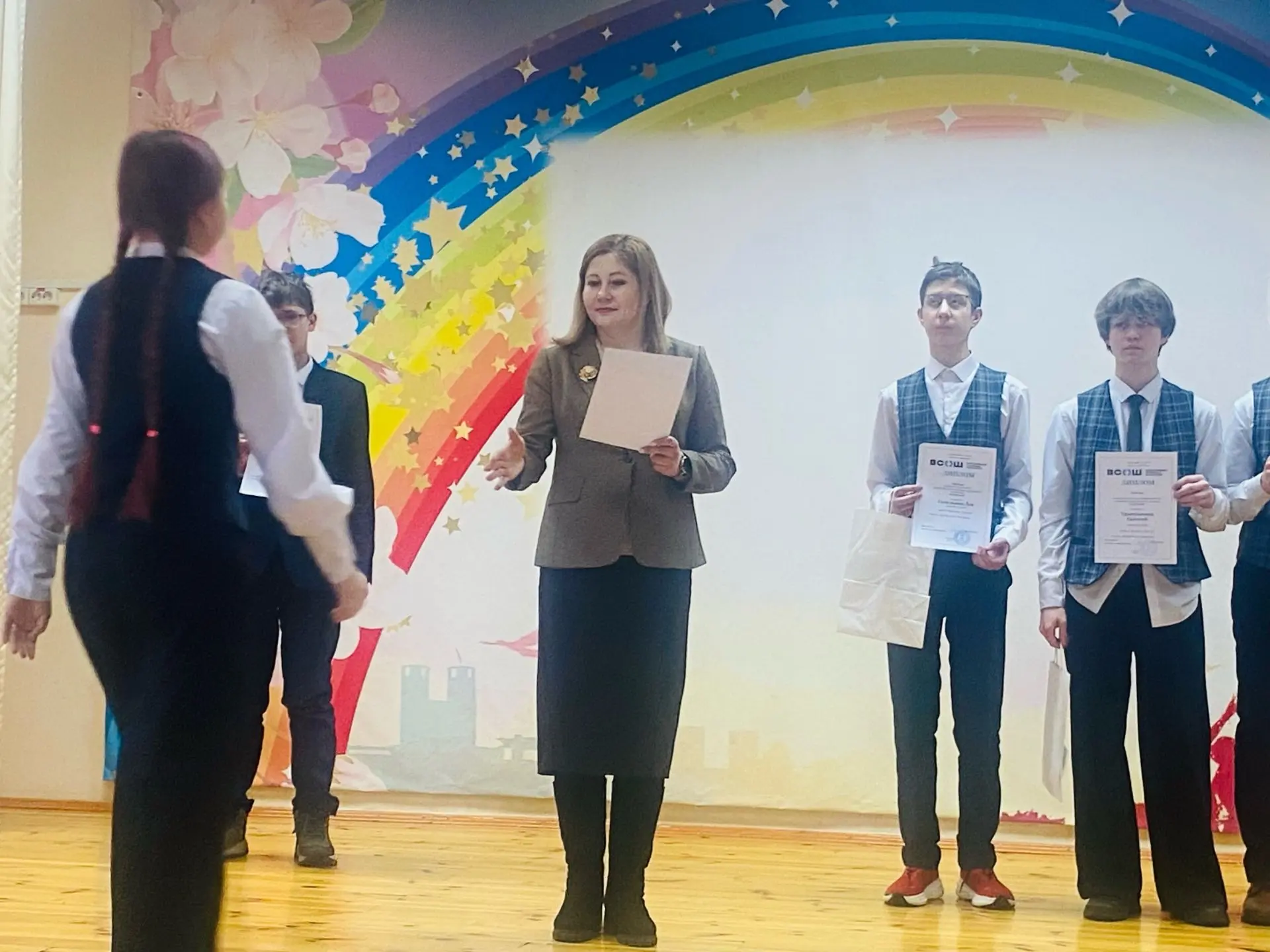 Сегодня состоялась торжественная церемония награждения победителей муниципального этапа ВсОШ! Звездн