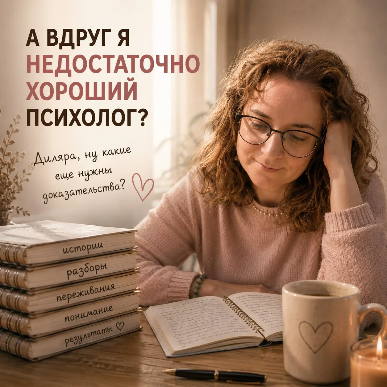 А ВДРУГ Я НЕДОСТАТОЧНО ХОРОШИЙ ПСИХОЛОГ?