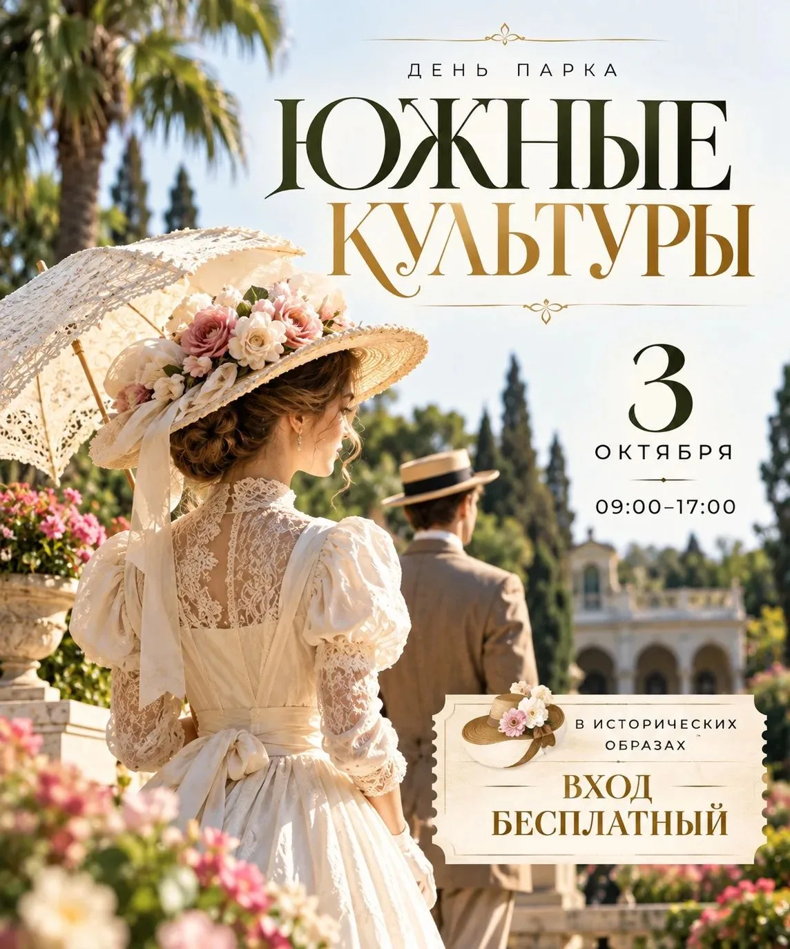 🎩 «Южные культуры» на один день вернутся на 100 лет назад