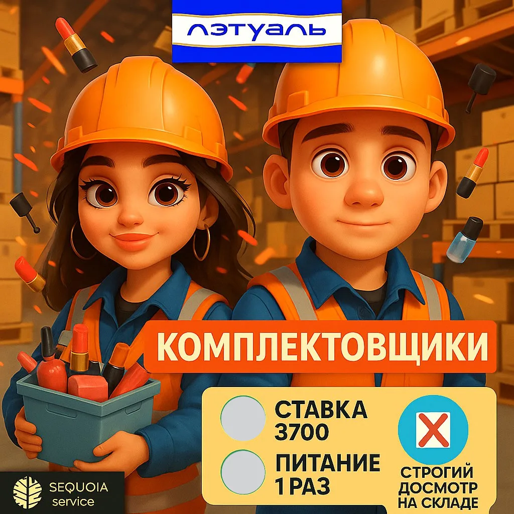 ЛЭТУАЛЬ, Склад косметических товаров   Московская область Щербинка   Комплектовщики   Должностные об