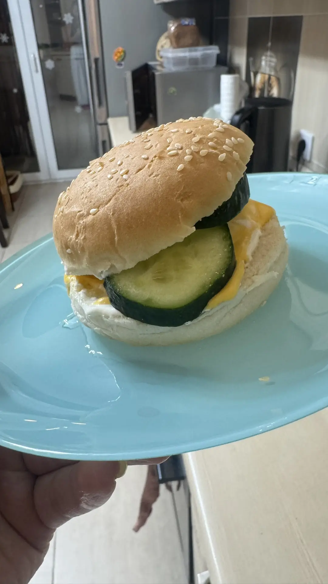 Готовка вечерняя .Детям гамбургер 🍔