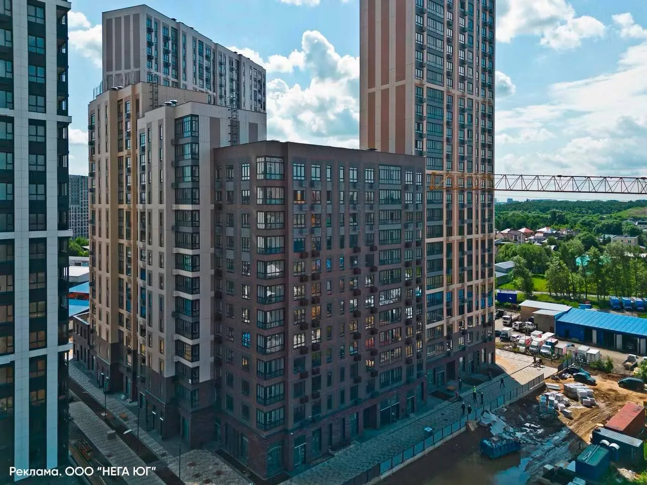 🧱 В Новой Москве достраивается жилой дом в составе ЖК «1-й Саларьевский»