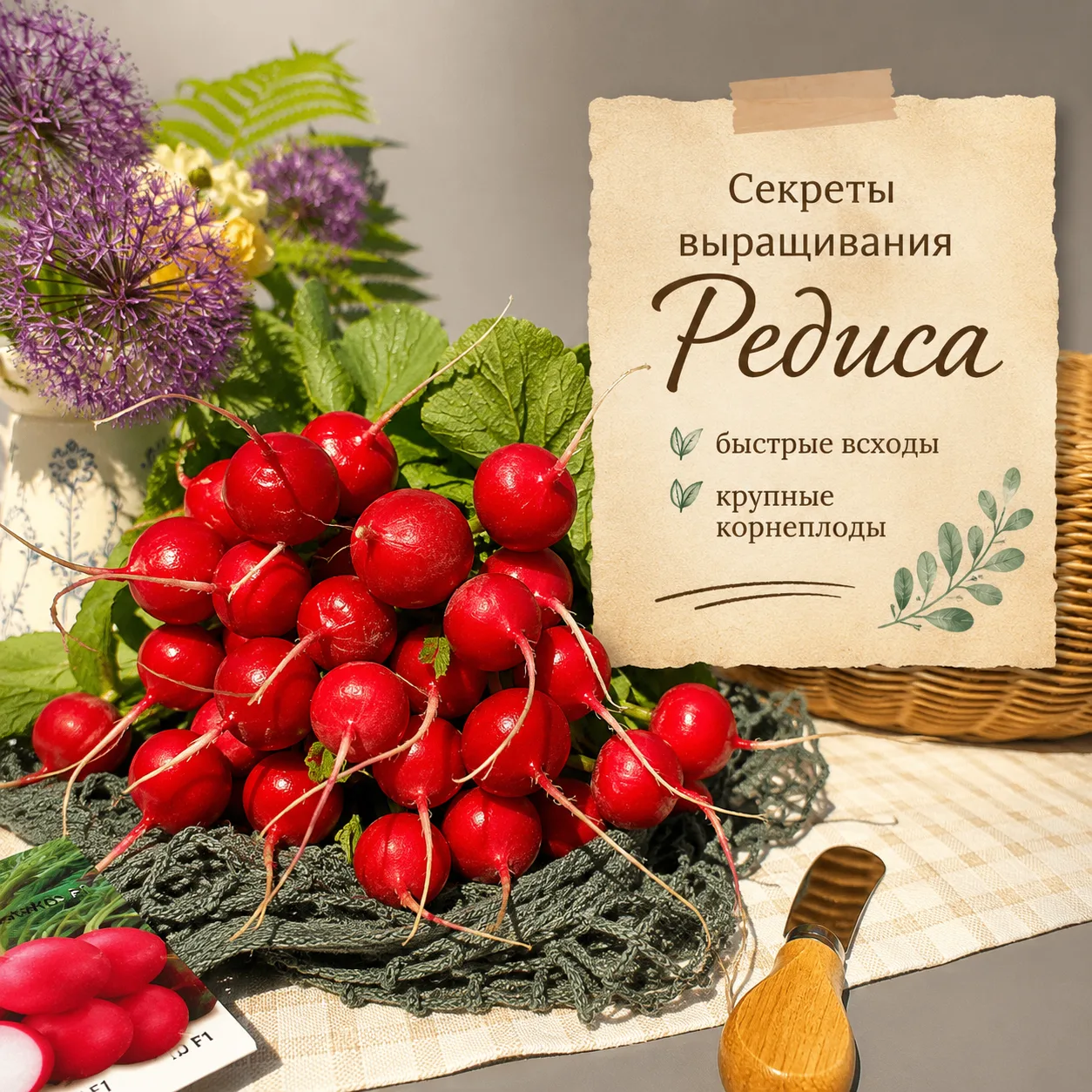 💥 РЕДИС, КОТОРЫЙ РЕАЛЬНО ВЫРАСТАЕТ: НАША АГРОТЕХНИКА БЕЗ СЕКРЕТОВ
