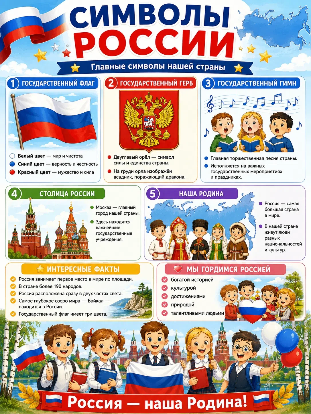 У каждой страны есть свои государственные символы, которые объединяют народ, напоминают...