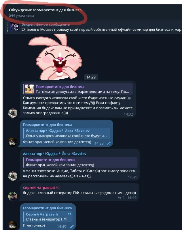 Мне пишут коллеги и спрашивают: почему я не могу писать в группе для обсуждения? Мол, за что ты меня