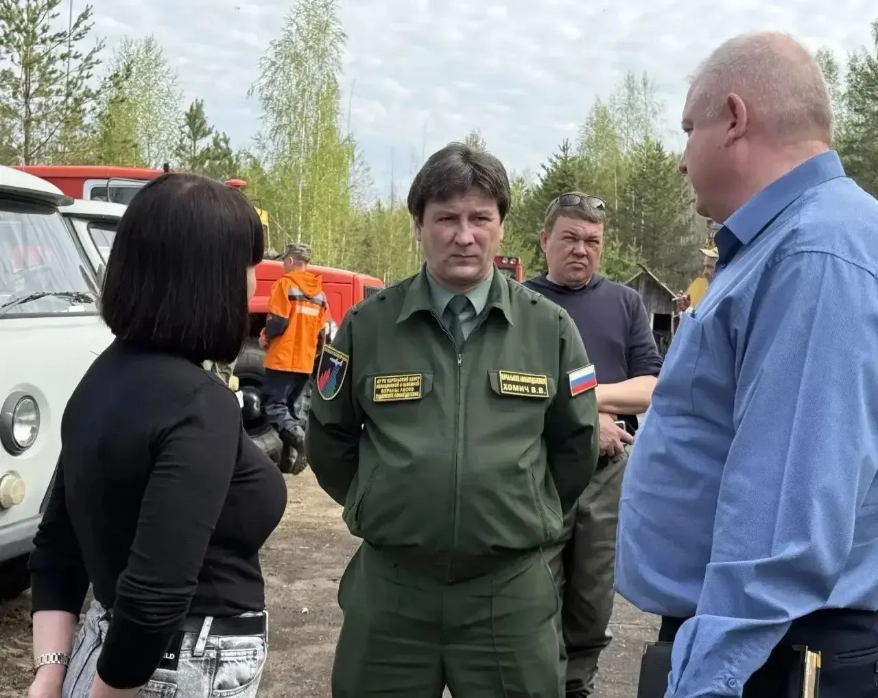 В Пудожском районе благодаря помощи местных жителей ликвидировали лесной пожар  Его потушили в первы