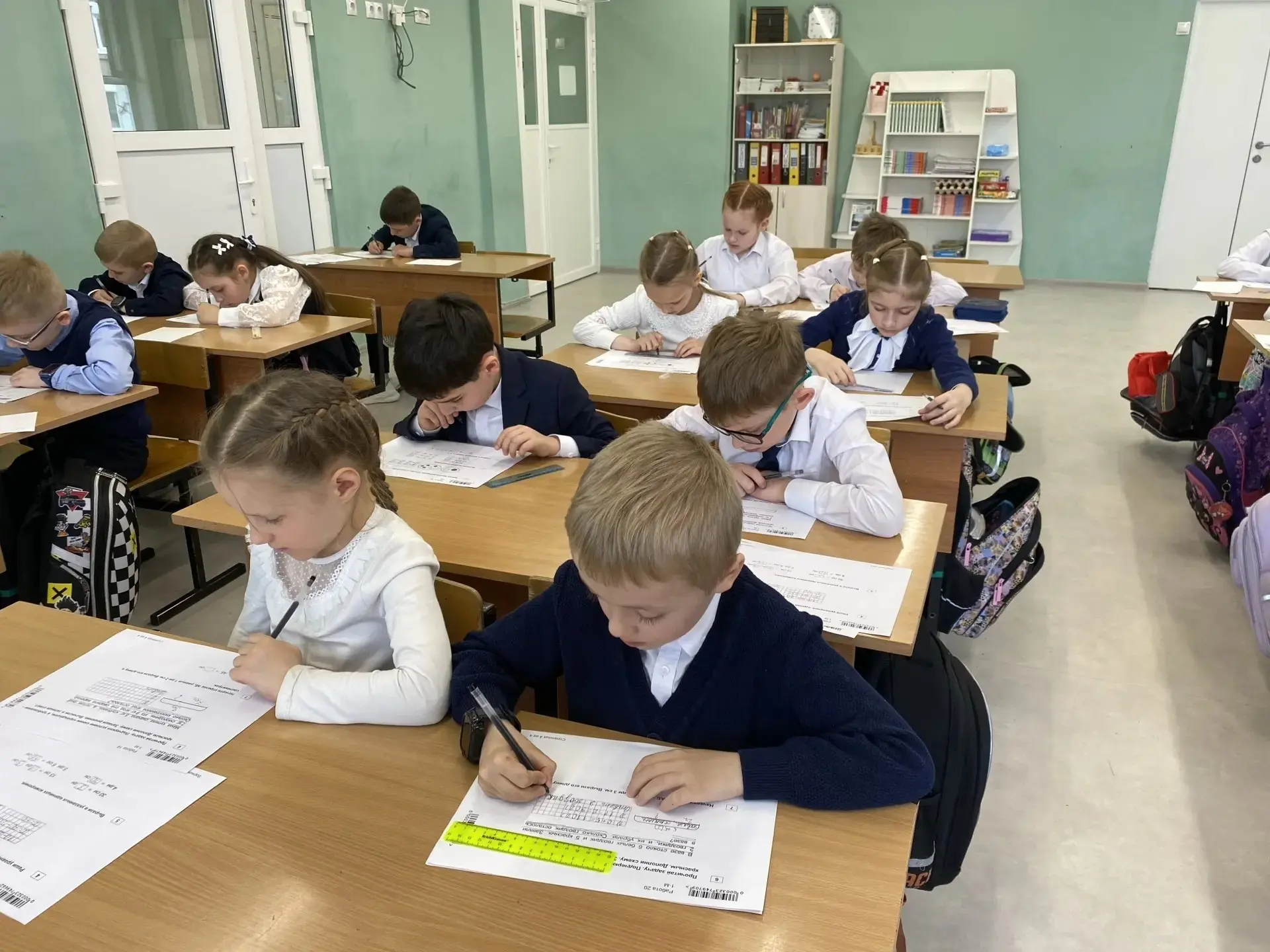 Первый математический класс написал итоговую контрольную работу! 📝✨  Позади не просто 40 минут урока