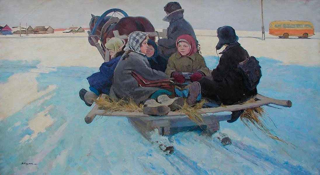 В школу. 1960г.