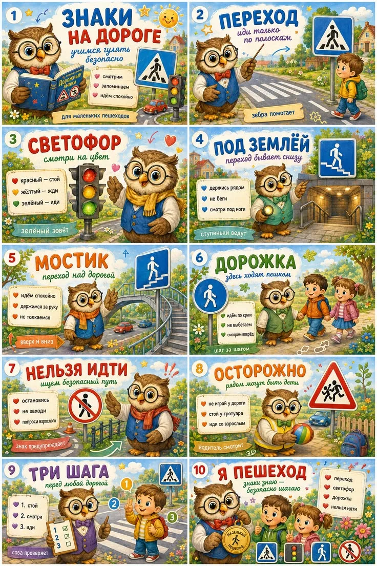 Как познакомить детей с дорожными знаками? 
Ответы в карточках👍
#Безопасноелето
#Изучаемпдд