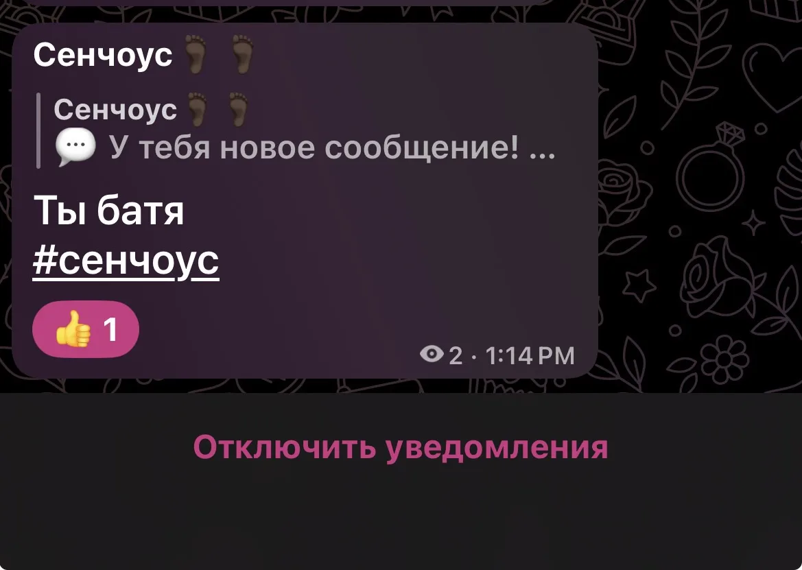 💬 У тебя новое сообщение!