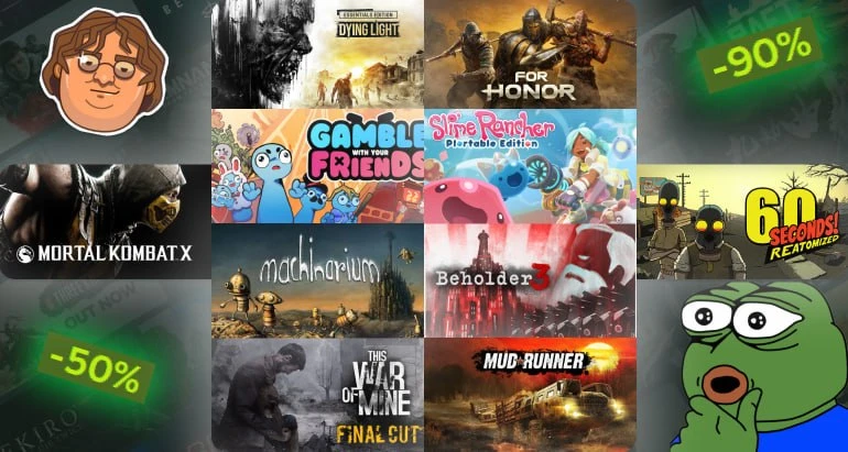 🎮 Топ 10 игр до 250 рублей

1. Dying Light — зомби-экшен с упором на паркур | -80% | 186 рублей | 1