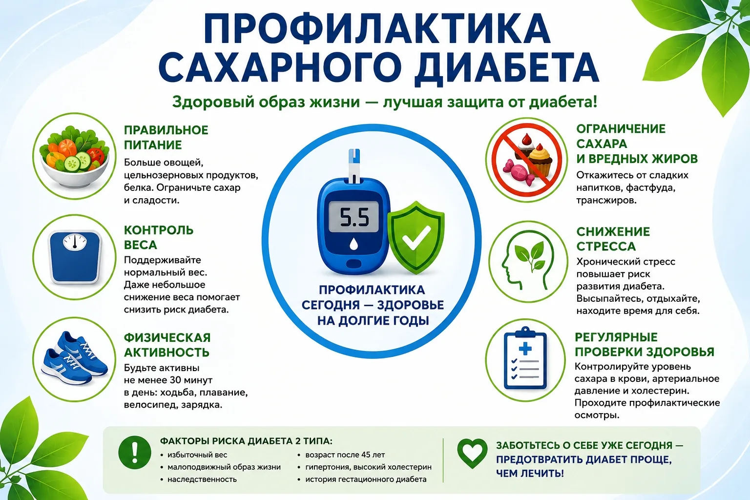 Профилактика сахарного диабета.