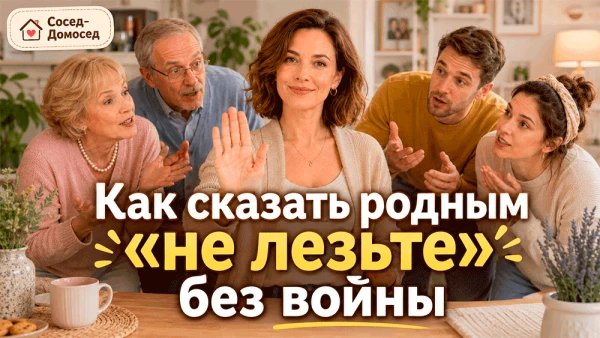 Как сказать родным “не лезьте”, не устраивая войну – мягкие фразы, твёрдые границы и семейная диплом