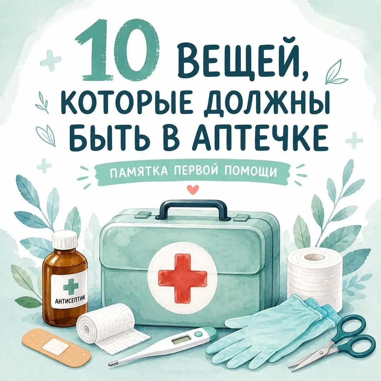 Грамотно собранная аптечка — это быстрая помощь в любой экстренной ситуации