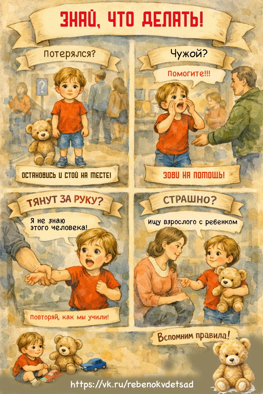 Как объяснить детям про опасности