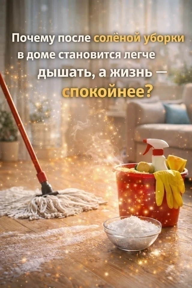 💫🧂Почему после солёной уборки в доме становится легче дышать, а жизнь — спокойнее?