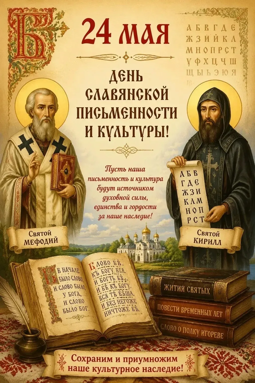 ✒️ 24 мая - День славянской письменности и культуры.