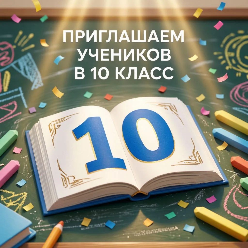 Выпускники 9‑х классов и дорогие родители, внимание! 🎉

С 1 по 10 июля открыт приём заявлений в 10 