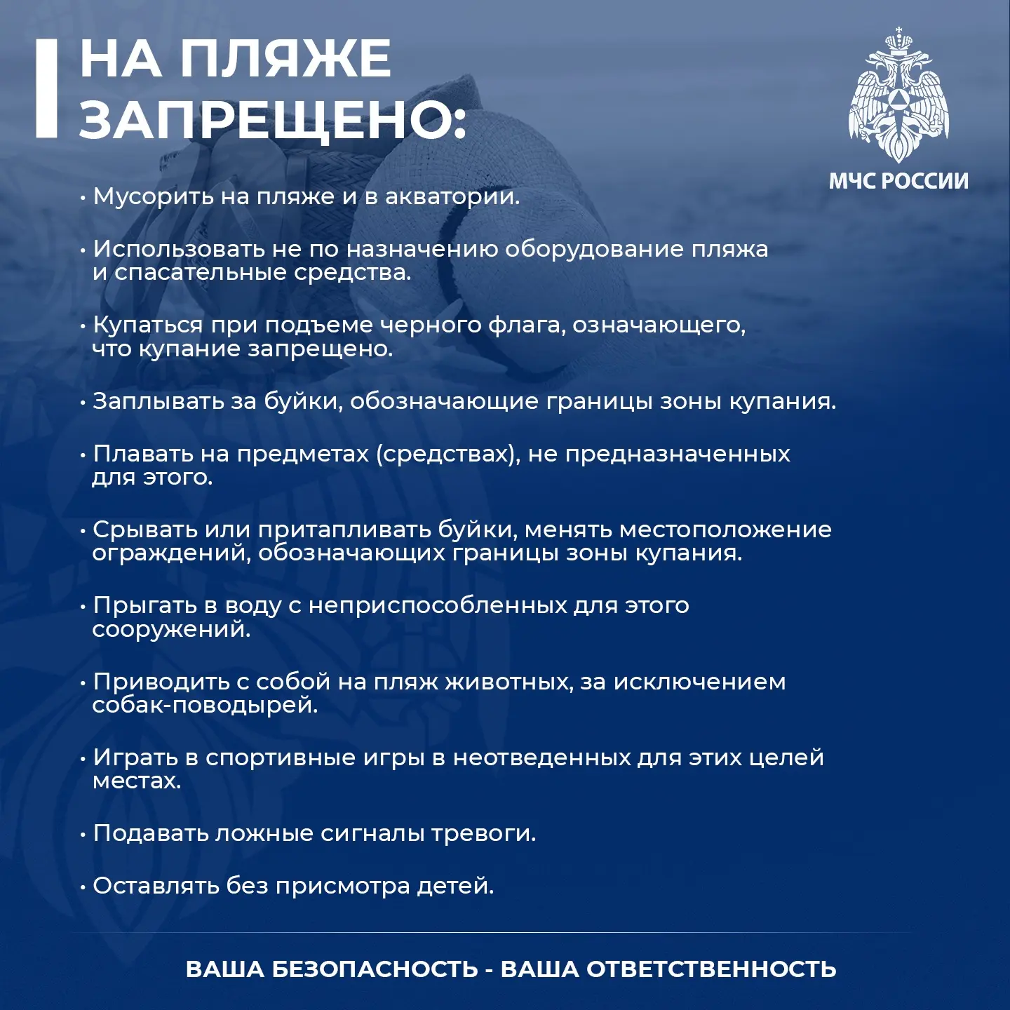 Правила поведения на водоёме