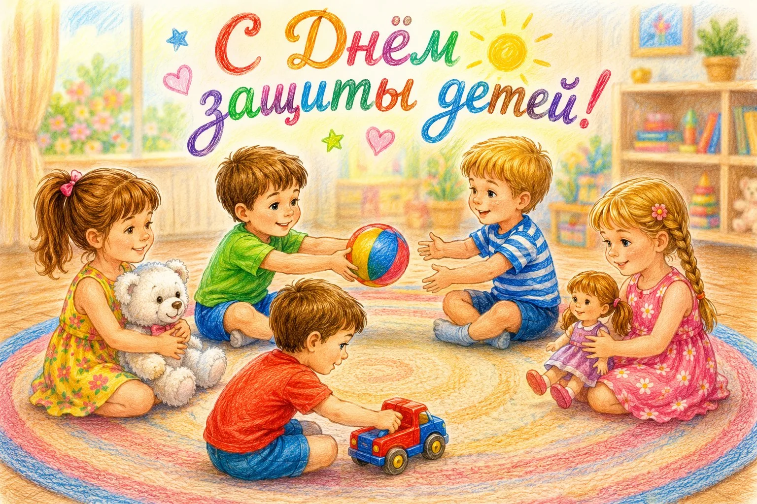 С днем защиты детей! С днем самого дорогого, что есть у каждого родителя. Пусть у наших...
