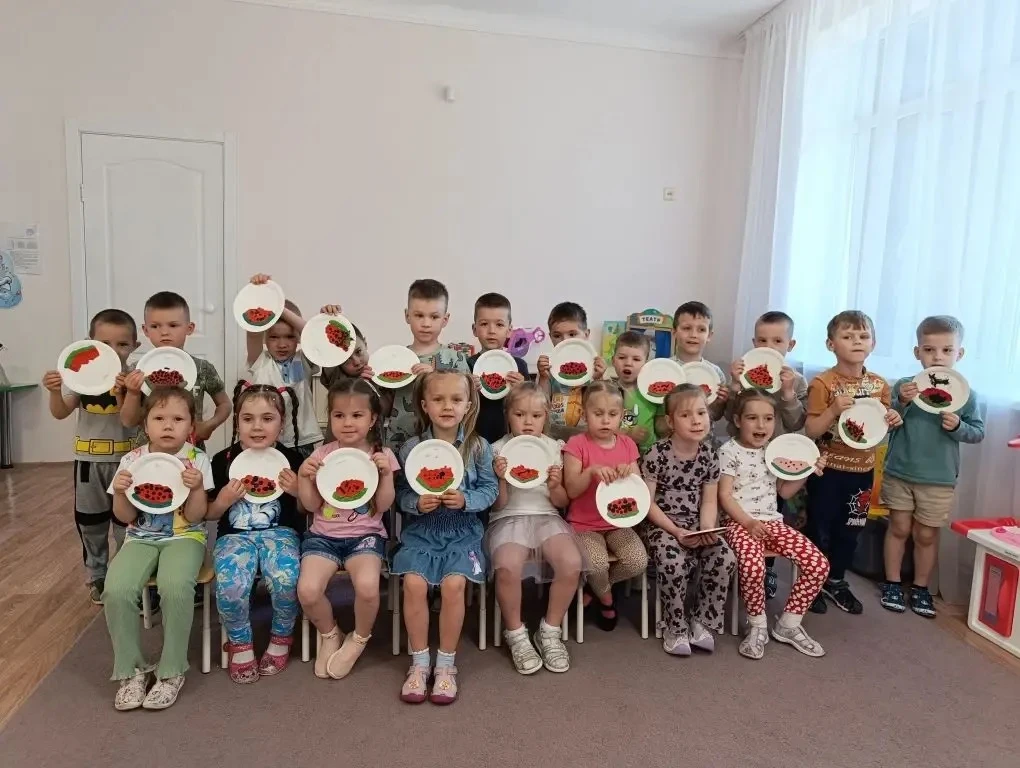 Лепка «Долька арбуза» 🍉