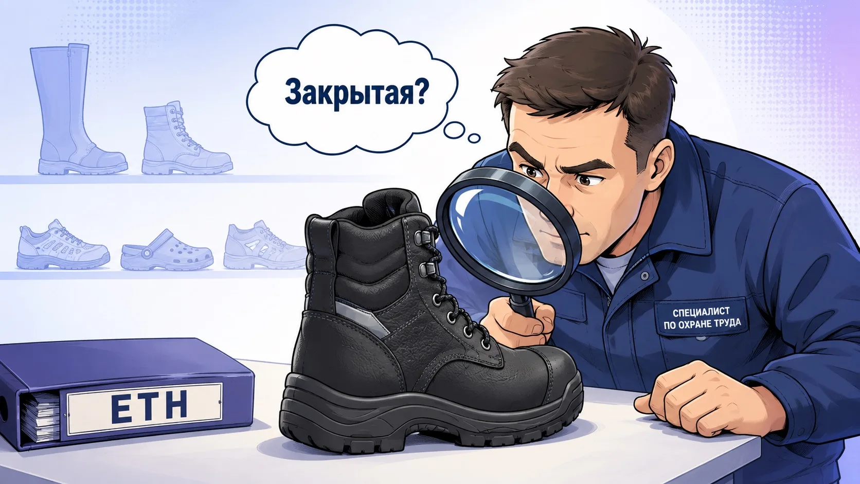 🤔  Что такое «закрытая специальная обувь»?