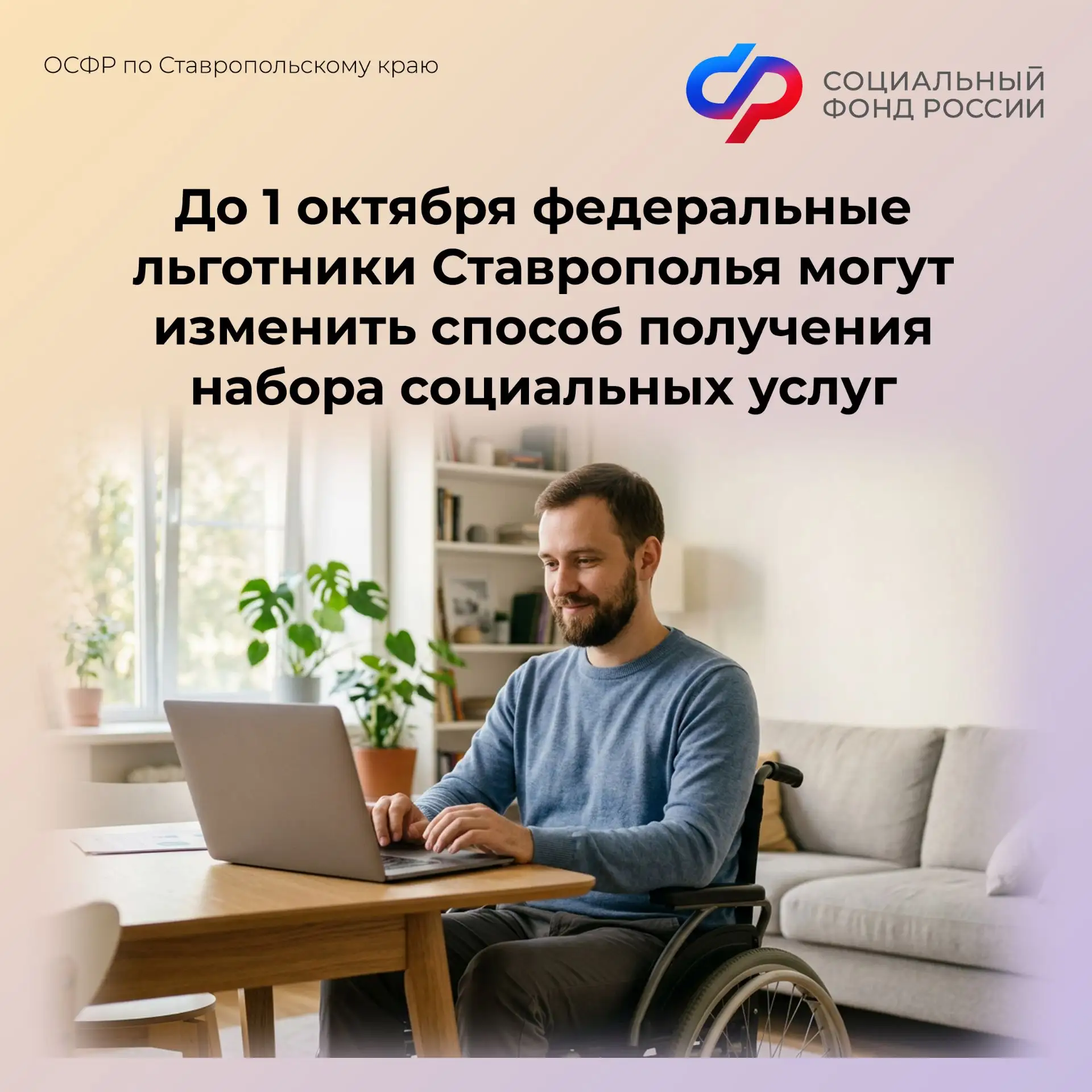 🧓🧑‍🦳Федеральные льготники Ставрополья имеют право на получение набора социальных усл...
