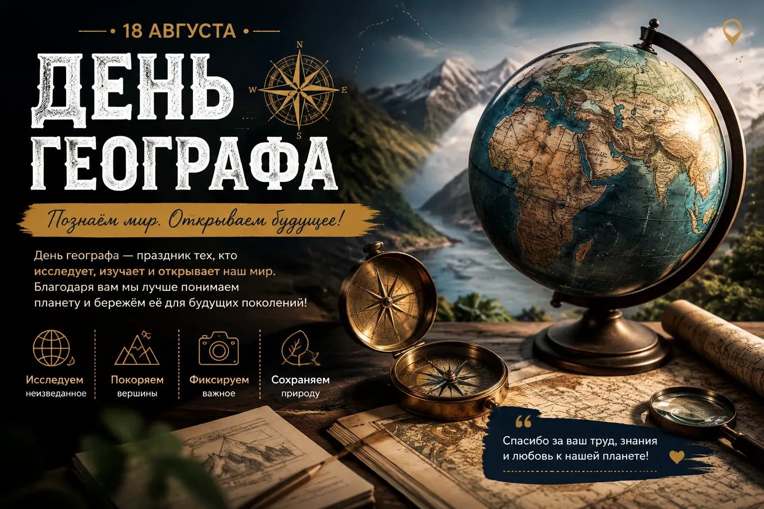 18 августа — День географа!