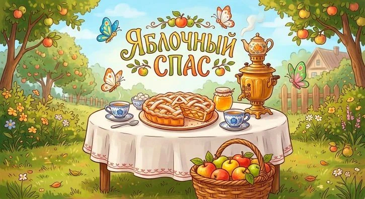Август пахнет печёными яблоками, корицей и мёдом. Сегодня Яблочный Спас! 🍎