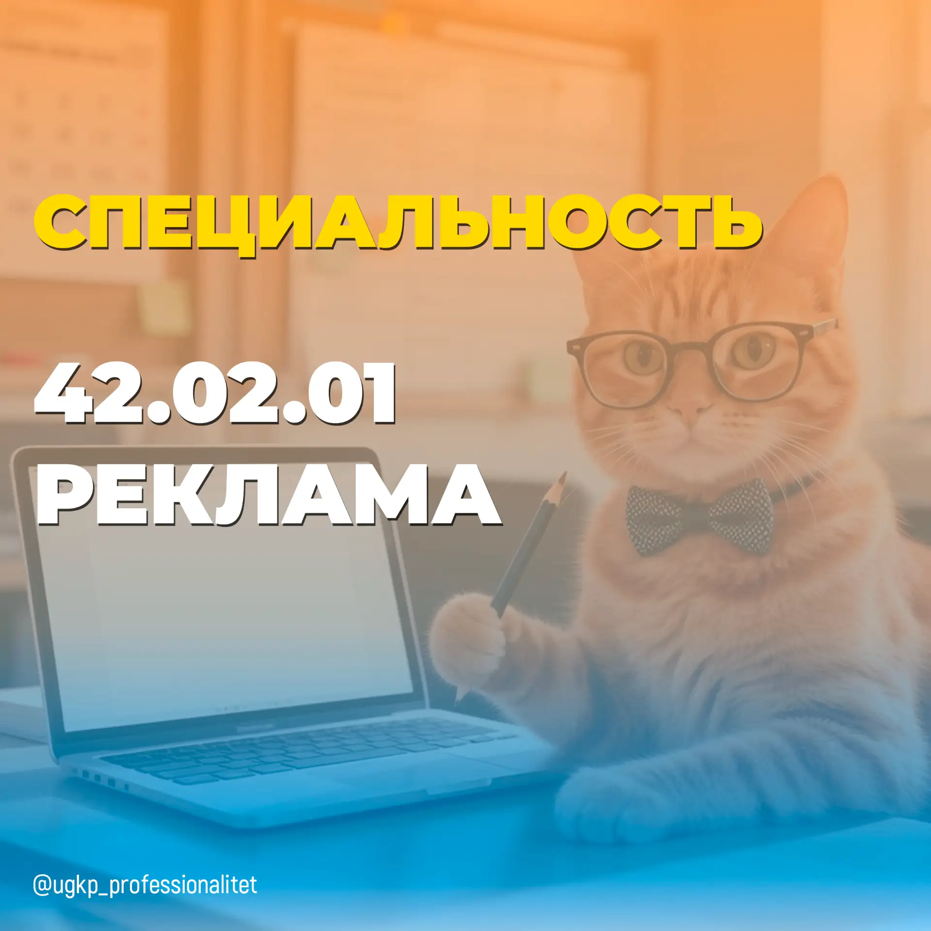 Специальность 42.02.01 Реклама
 Привлекай внимание, рассказывай истории, продавай идеи.
Реклама — дл
