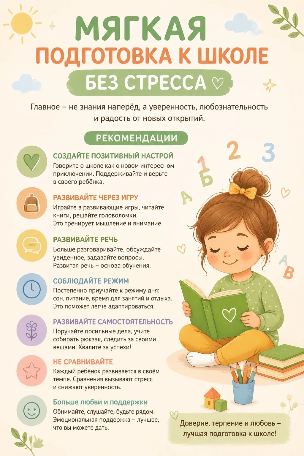 🧑‍🏫 Начинаем понемногу готовиться к учёбе.

🎯Несколько практических советов