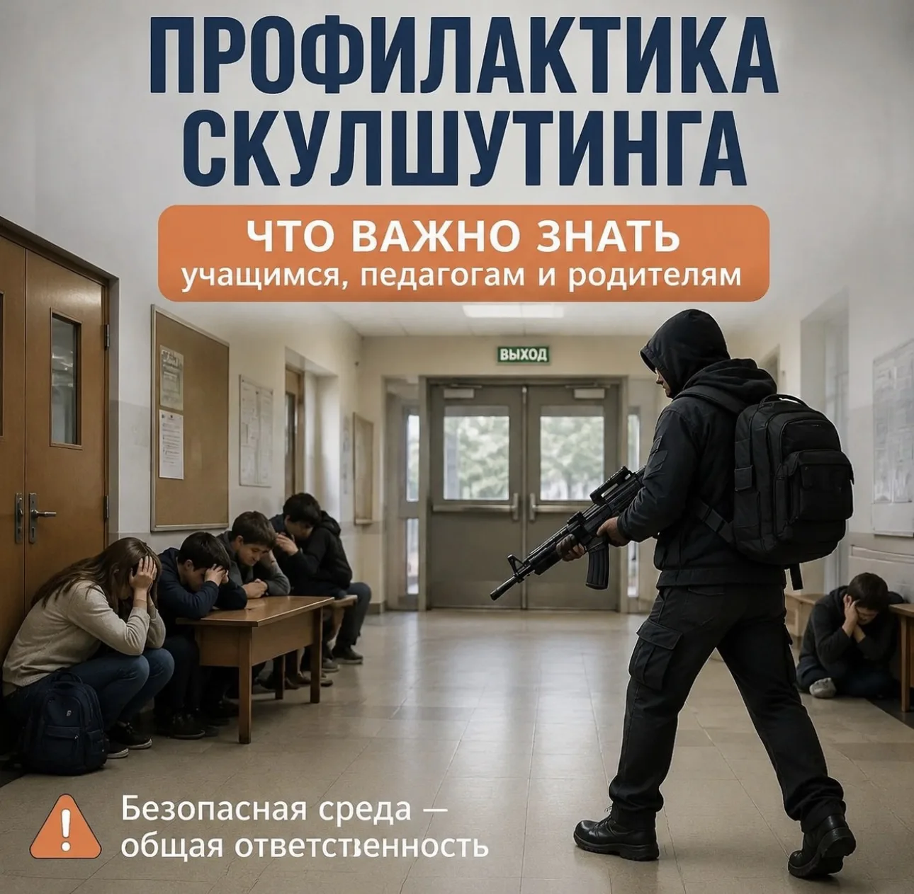 Профилактика скулшутинга: самое главное🚨