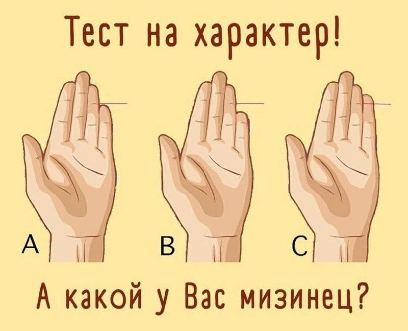 Тест: Что ваш мизинец расскажет о вашем характере?